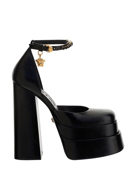 versace sandalo oro|versace platform sandals.